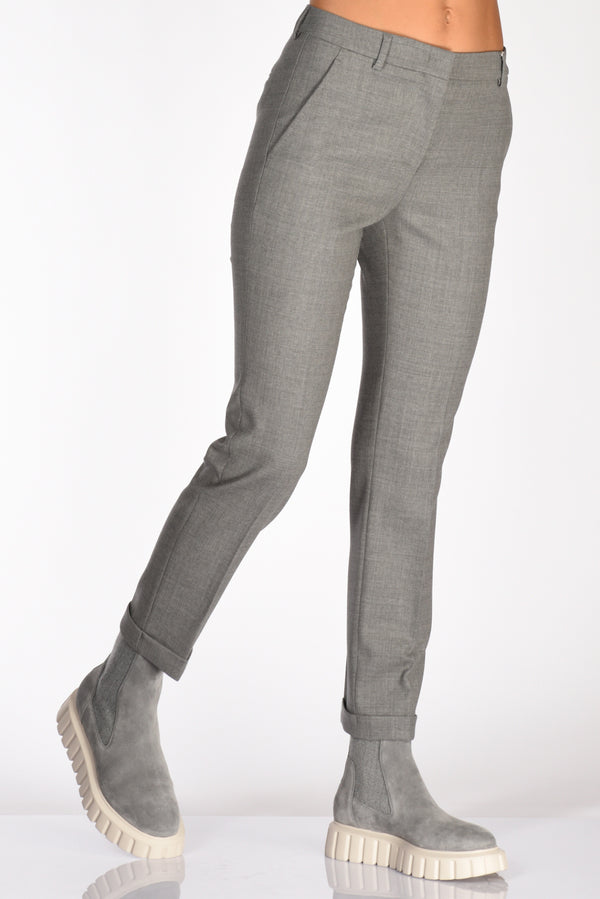 Incotex Slowear Pantalone Leyre Grigio Chiaro Donna