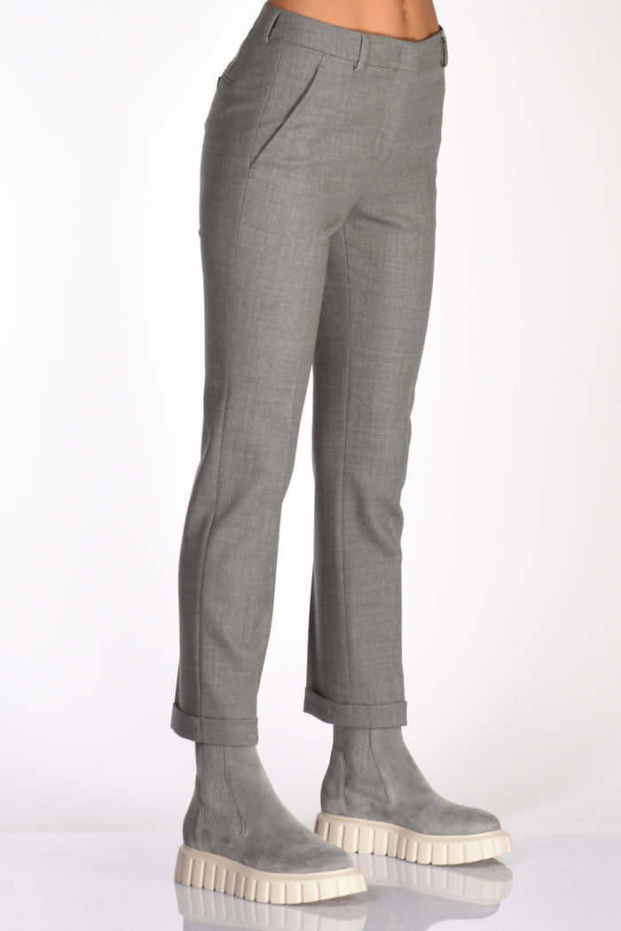 Incotex Slowear Pantalone Leyre Grigio Chiaro Donna - 4