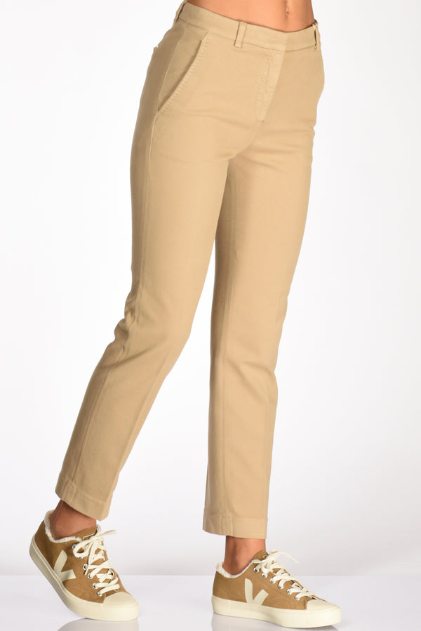 Incotex Slowear Pantalone Leyre Beige Scuro Donna