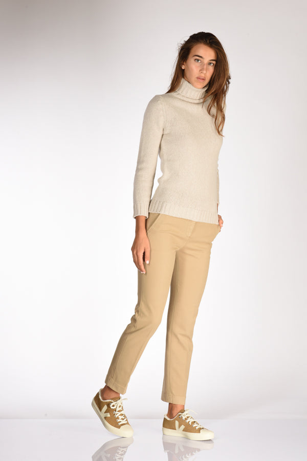 Incotex Slowear Pantalone Leyre Beige Scuro Donna-2