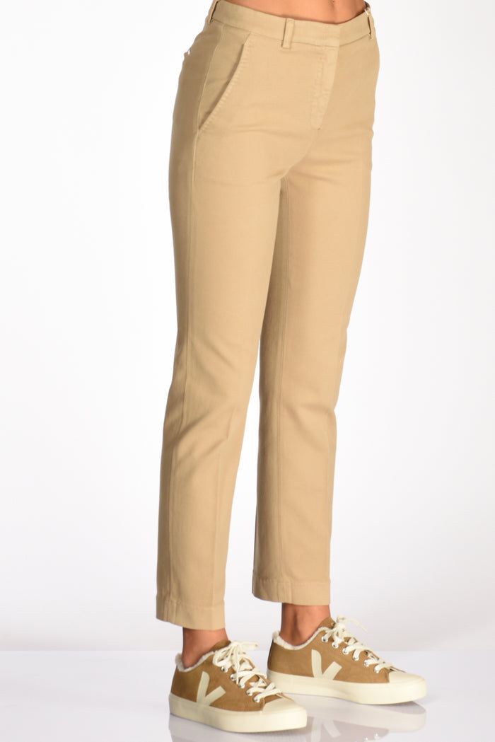 Incotex Slowear Pantalone Leyre Beige Scuro Donna - 4