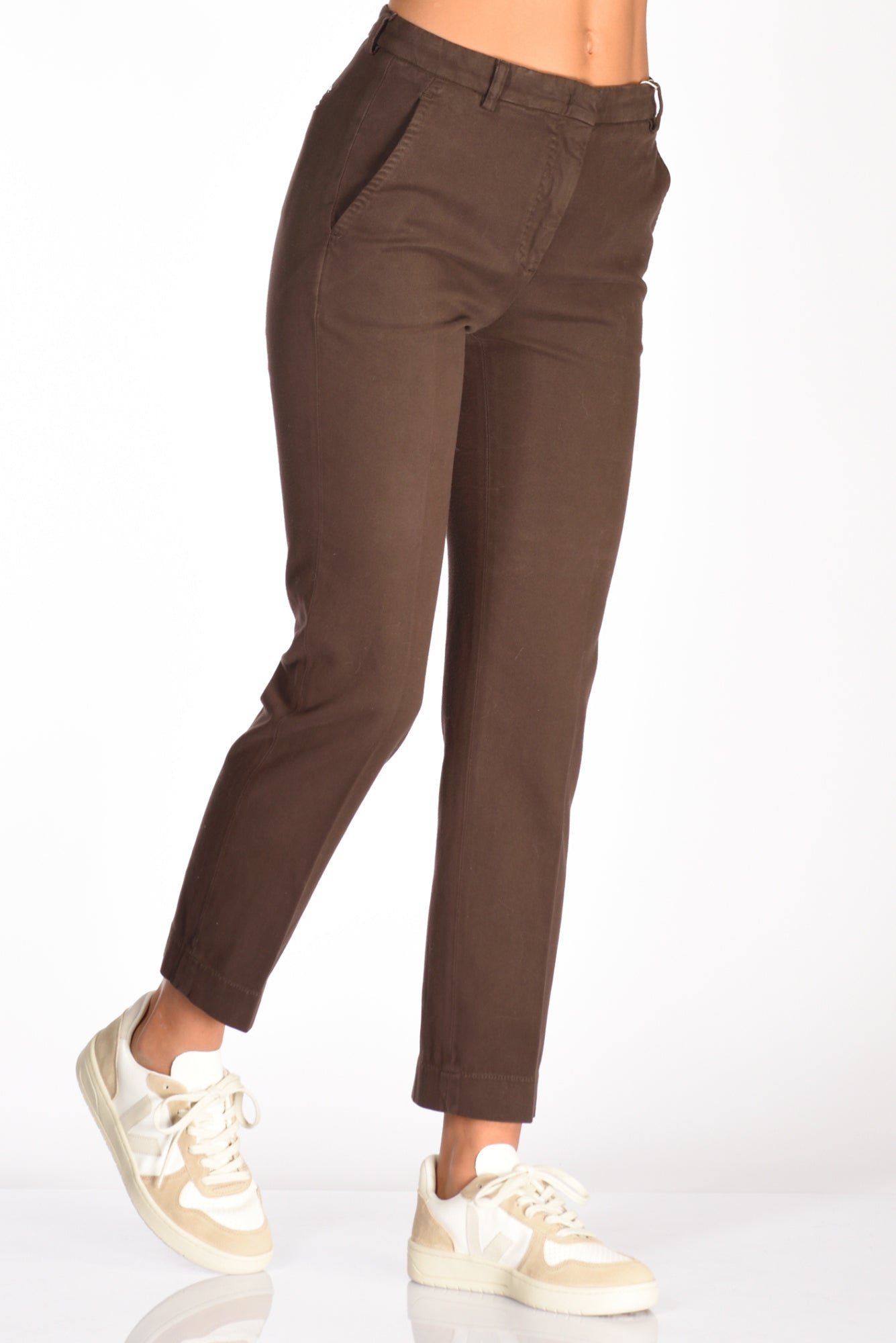 Incotex Slowear Pantalone Leyre Marrone Donna