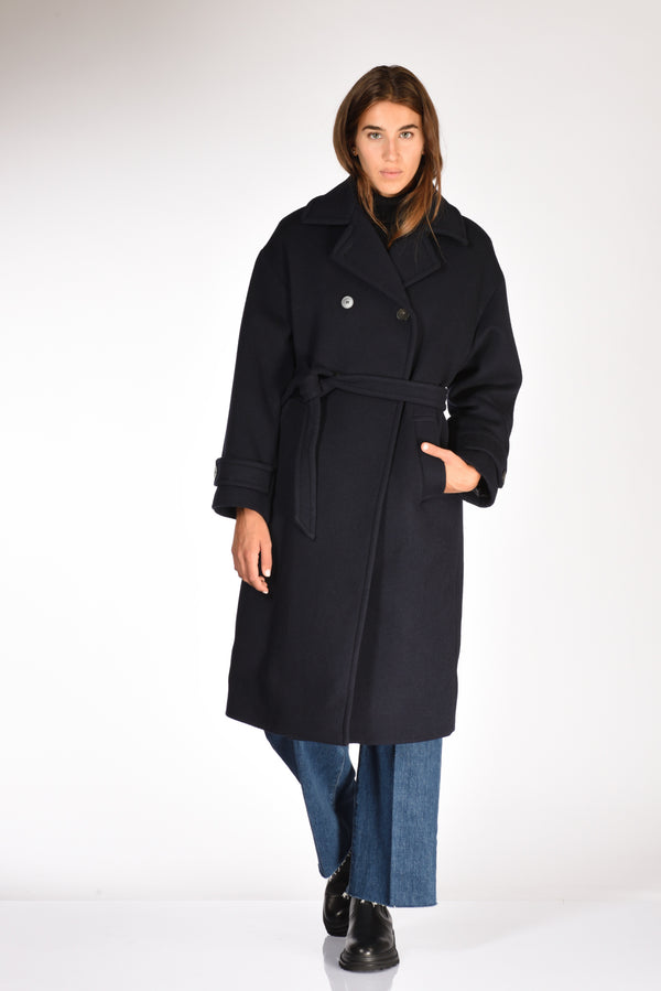 Montedoro Slowear Cappotto Selma Blu Donna