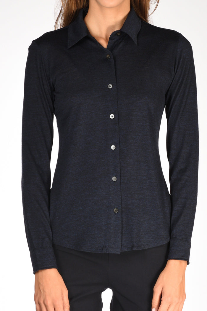 Zanone Slowear Camicia Di Maglia Blu Donna - 3