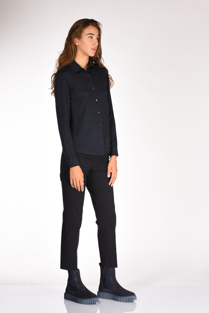 Zanone Slowear Camicia Di Maglia Blu Donna - 4