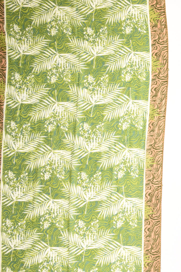 Pyaar Sciarpa Stampata Verde/bianco Donna - 4