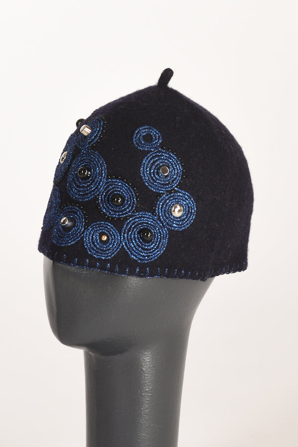 Le Chapeau Cappello Decorato Blu/bluette Donna-2