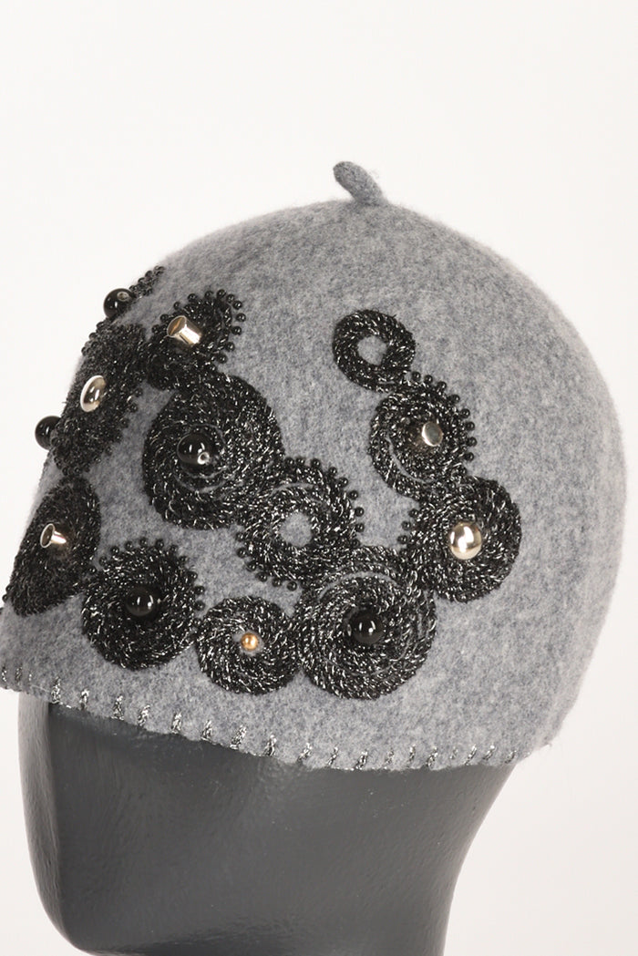 Le Chapeau Cappello Decorato Grigio/argento Donna - 3