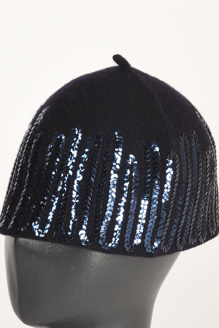 Le Chapeau Cappello Decorato Blu Donna - 3