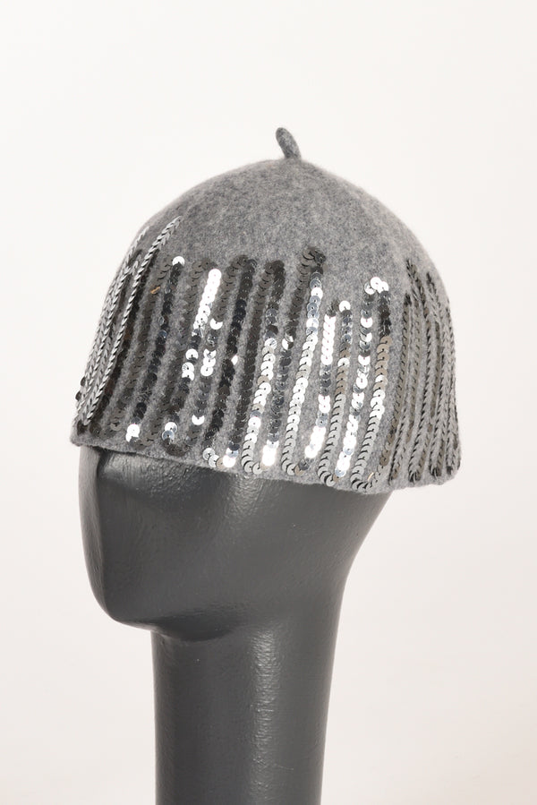 Le Chapeau Cappello Decorato Grigio/argento Donna-2