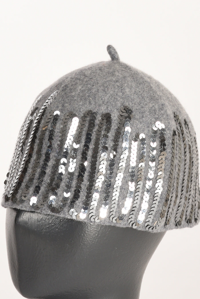 Le Chapeau Cappello Decorato Grigio/argento Donna - 3