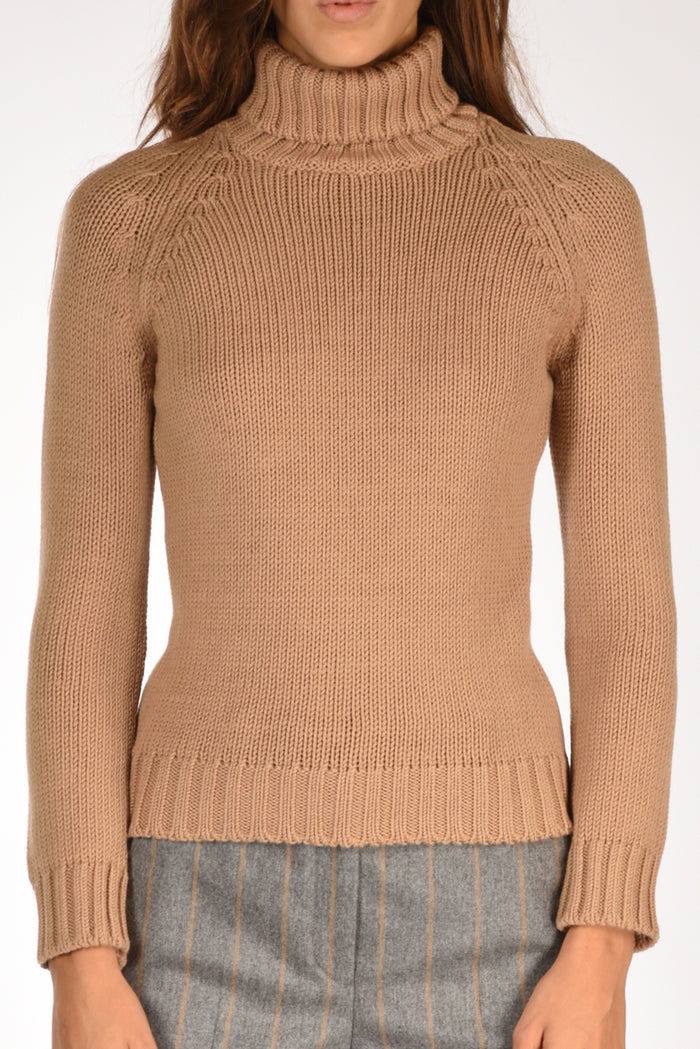 Base Milano Collo Alto Beige Scuro Donna - 3