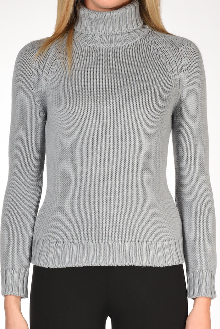 Base Milano Collo Alto Grigio Donna - 3