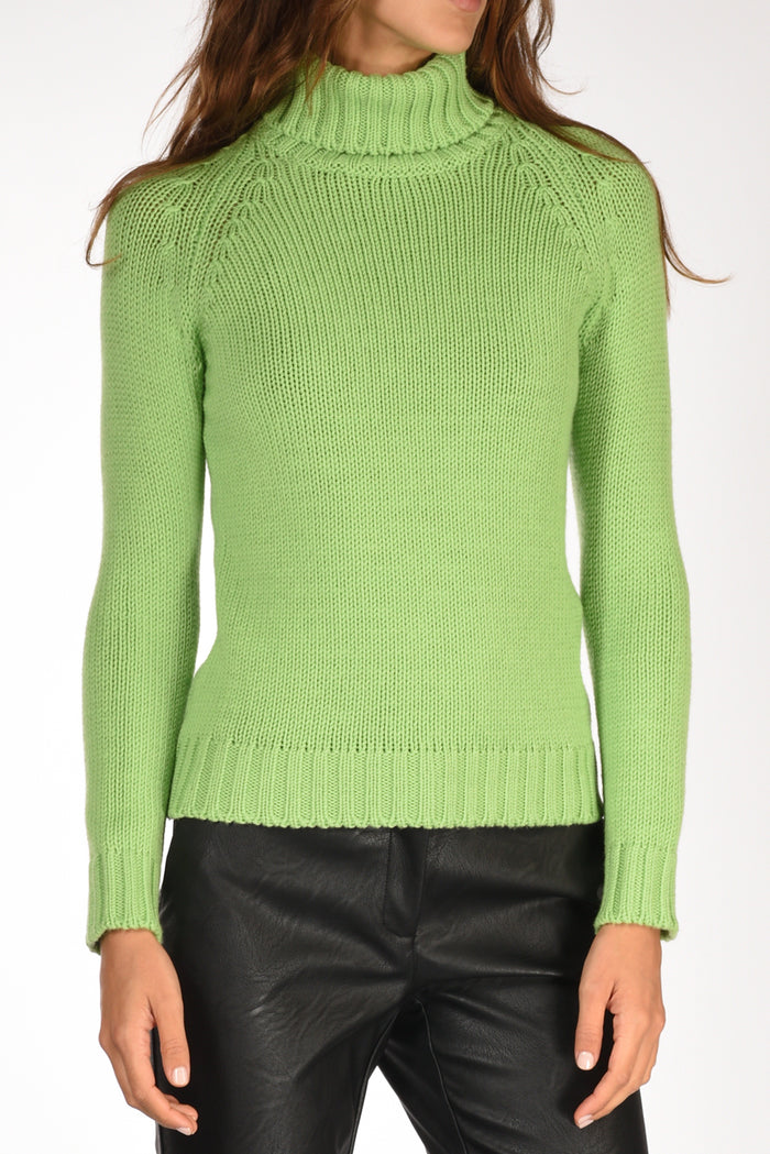 Base Milano Collo Alto Verde Donna - 3