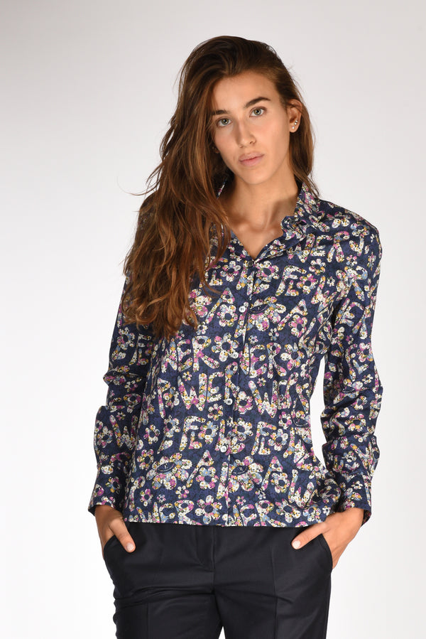 Robert Friedman Camicia Stampata Blu/multicolor Donna