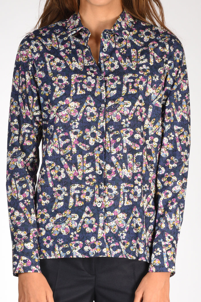 Robert Friedman Camicia Stampata Blu/multicolor Donna - 3