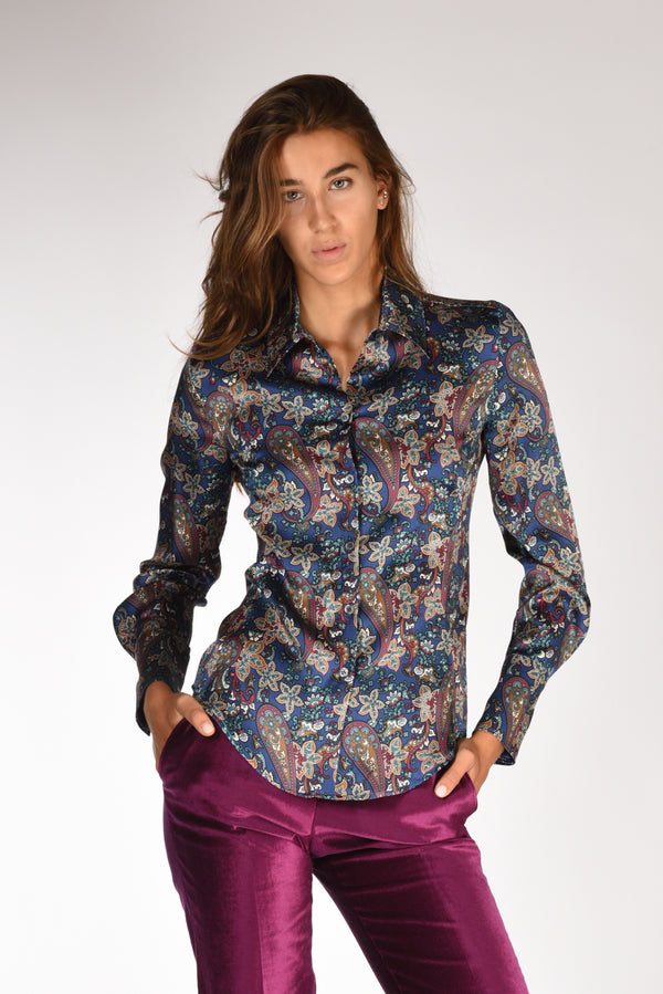 Robert Friedman Camicia Stampata Blu/multicolor Donna