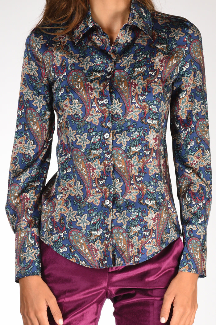 Robert Friedman Camicia Stampata Blu/multicolor Donna - 3