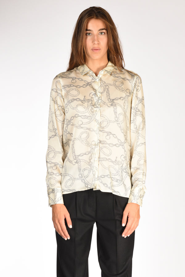 Robert Friedman Camicia Stampata Beige Chiaro/nero Donna-2