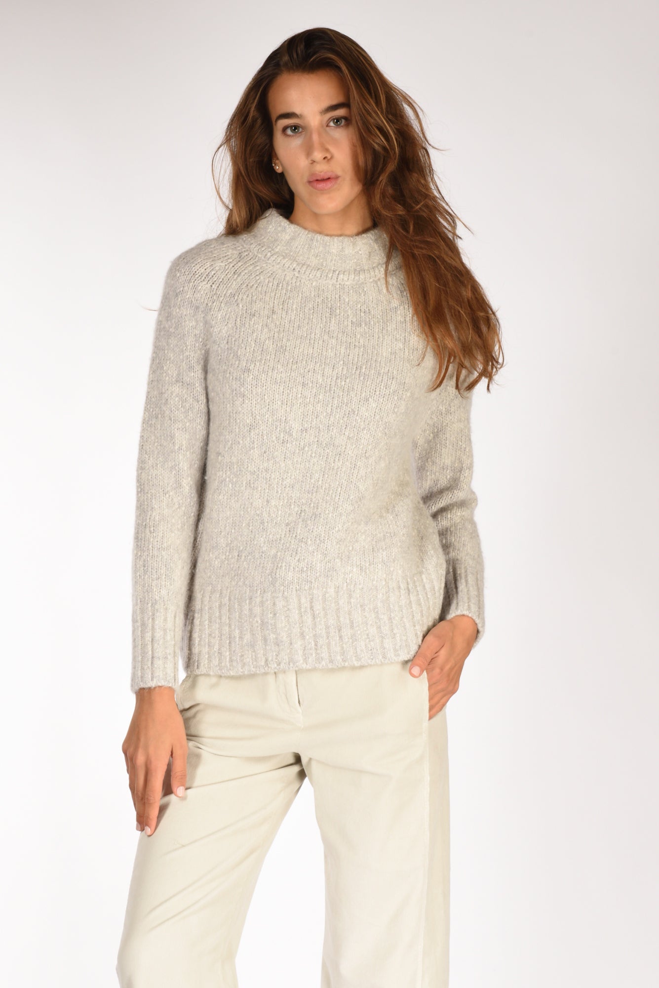 Anne Claire Maglia Camino Grigio Donna