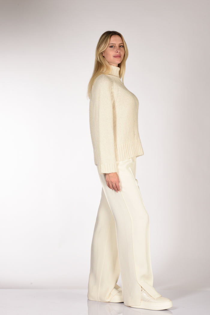 Anne Claire Collo Alto Bianco Donna - 4