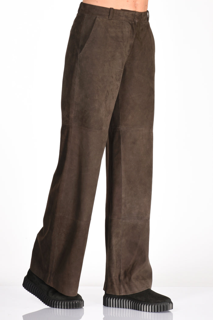 Kiltie Pantalone Andrea Marrone Donna - 1