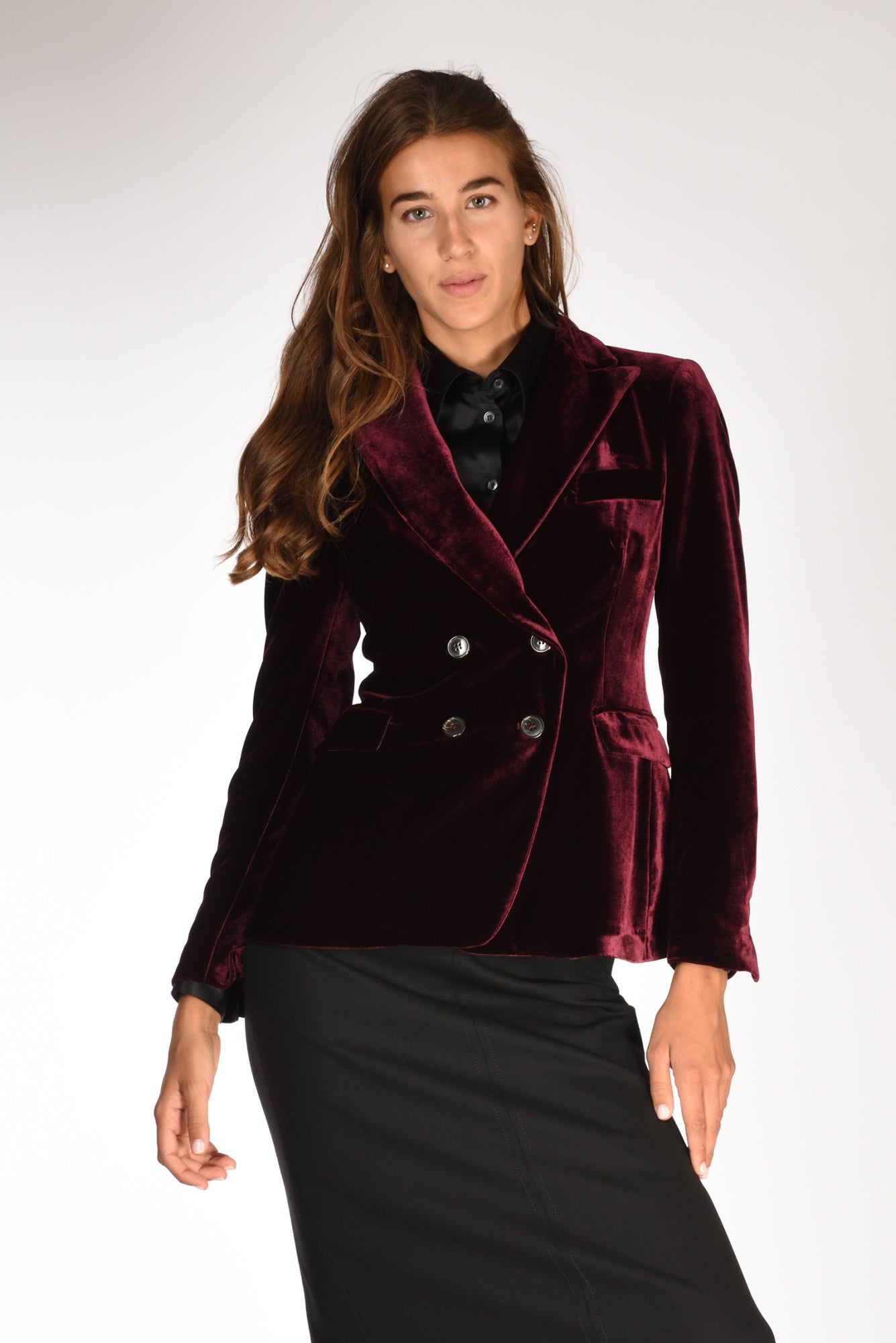 Kiltie Blazer Lauren Bordeaux Donna