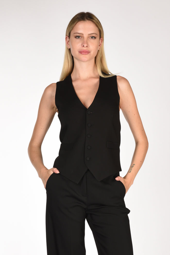 Kiltie Gilet Nero Donna - 1