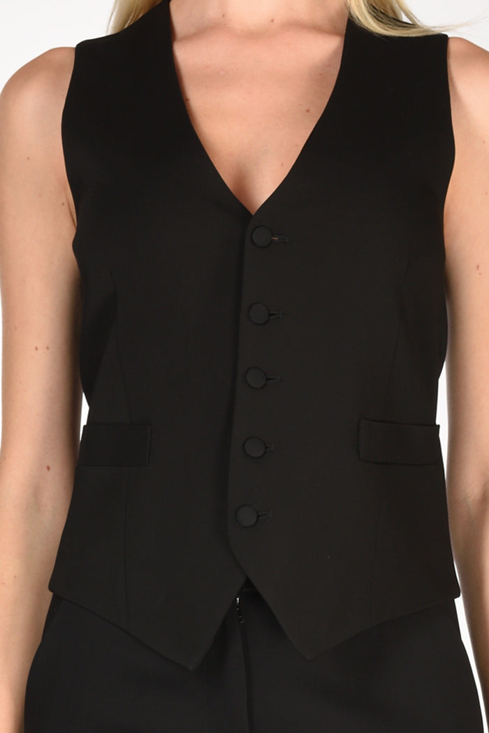 Kiltie Gilet Nero Donna - 3