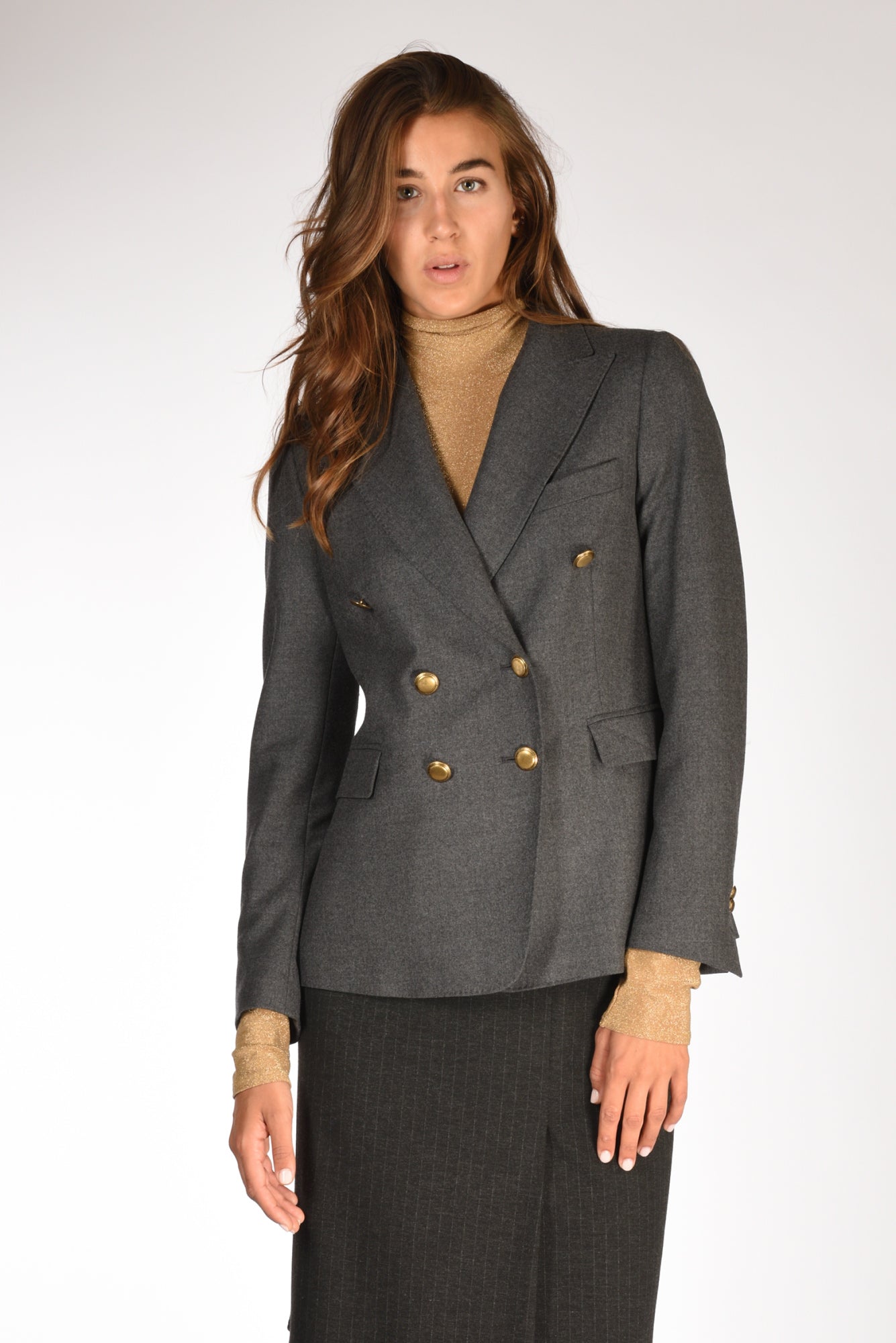 Kiltie Blazer Lauren Grigio Donna