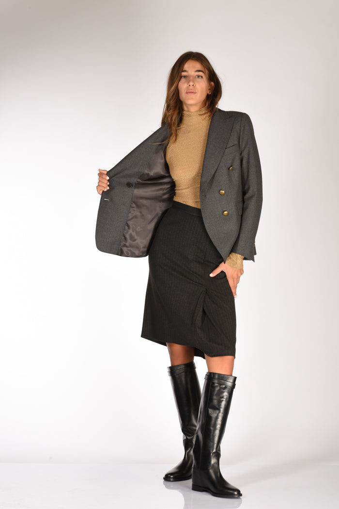 Kiltie Blazer Lauren Grigio Donna - 6