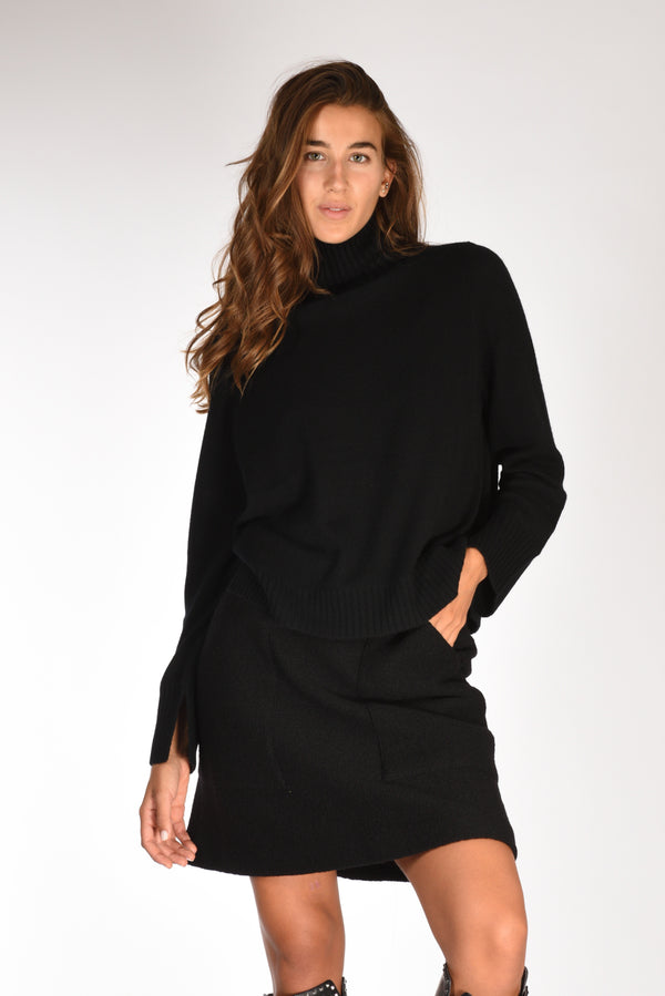 Allude Maglia Lupetto Nero Donna