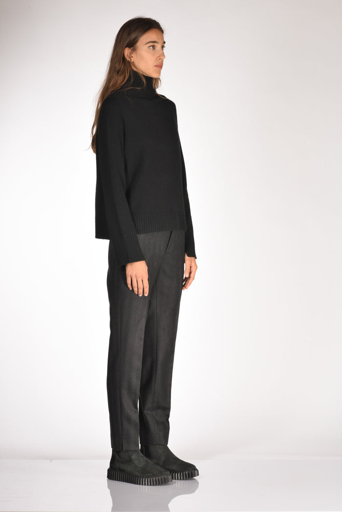 Allude Maglia Lupetto Nero Donna - 4