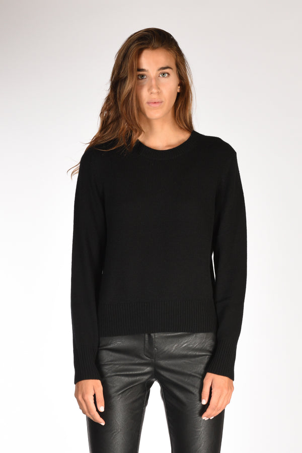 Allude Maglia Girocollo Nero Donna-2