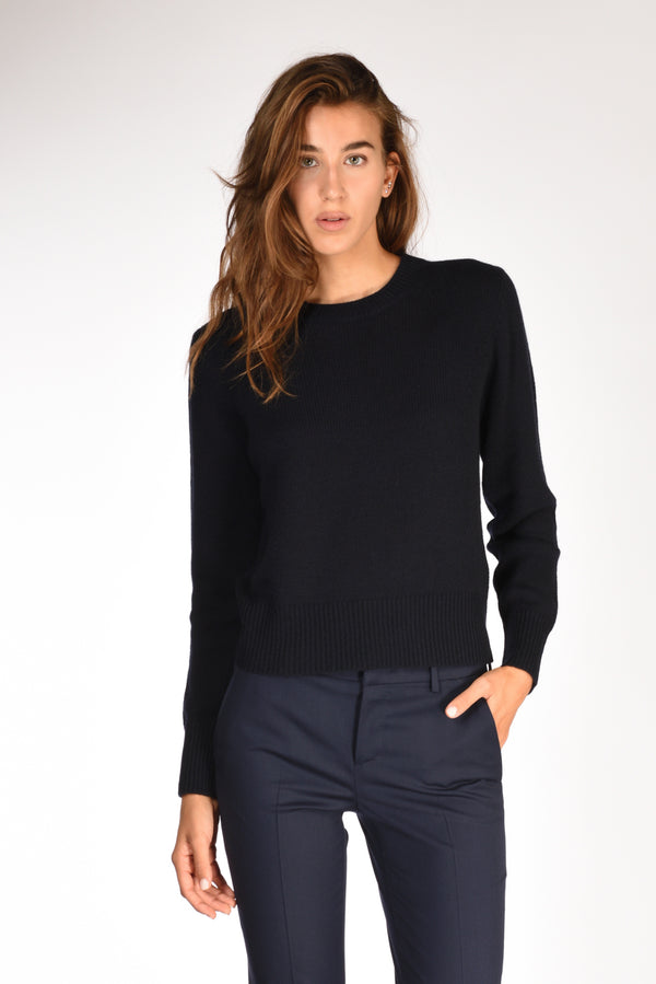 Allude Maglia Girocollo Blu Donna