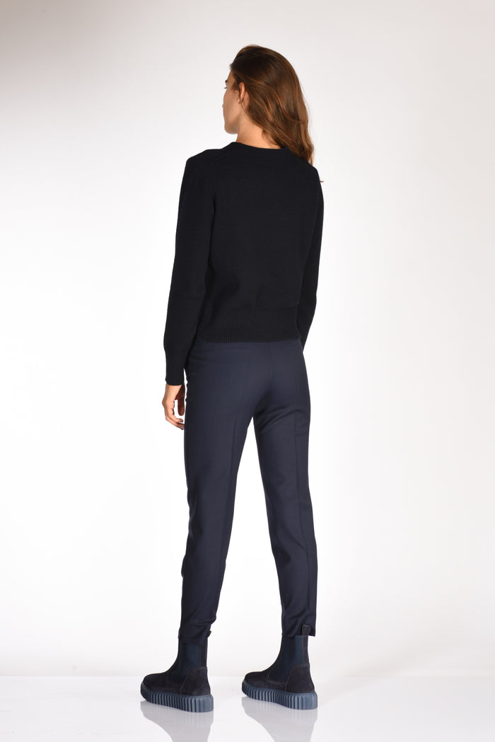 Allude Maglia Girocollo Blu Donna - 5