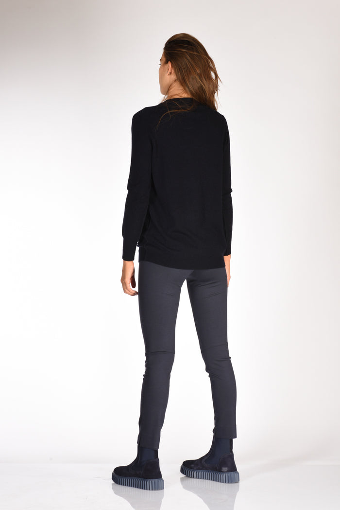 Allude Maglia Cardigan Blu Donna - 5