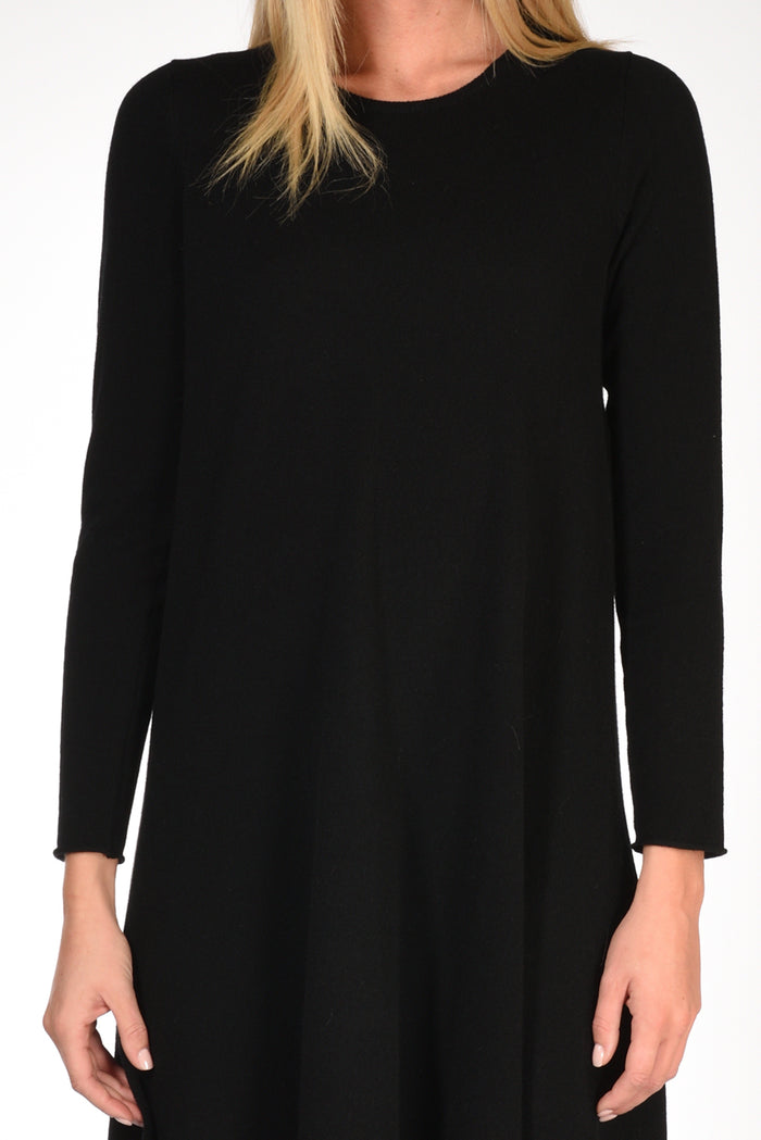 Allude Abito In Maglia Nero Donna - 3