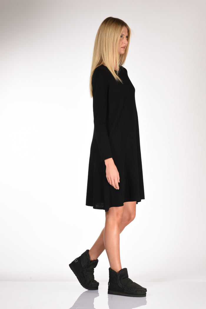 Allude Abito In Maglia Nero Donna - 4