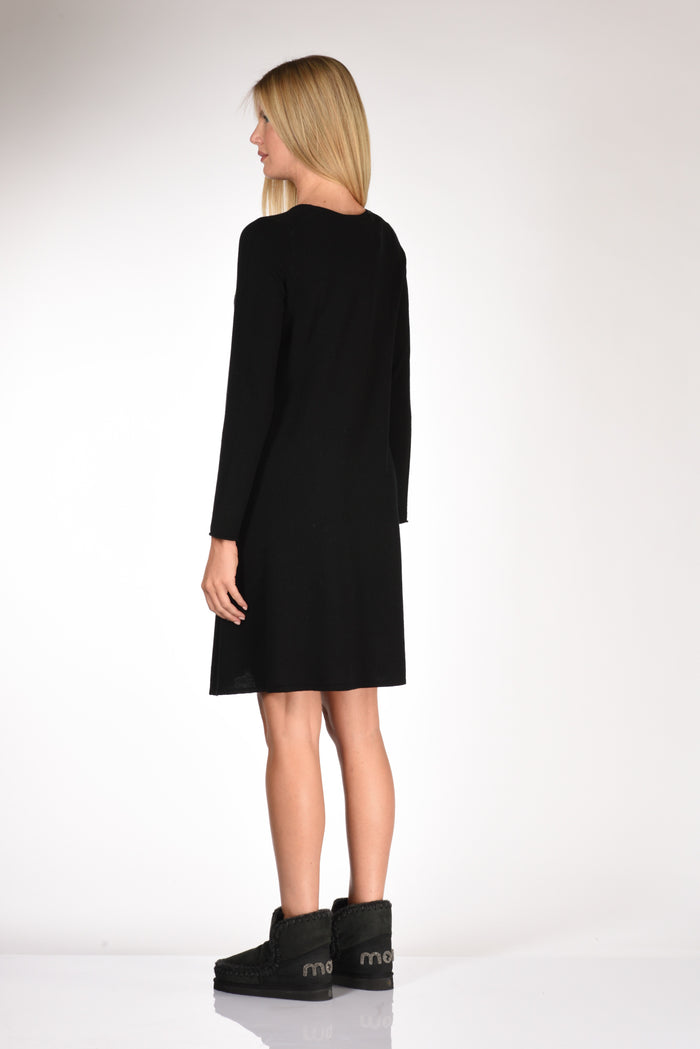 Allude Abito In Maglia Nero Donna - 5