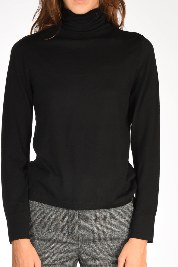 Allude Collo Alto Maglia Nero Donna - 3