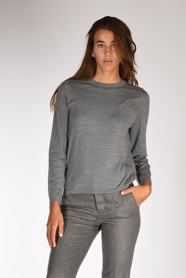 Allude Maglia Girocollo Grigio Donna