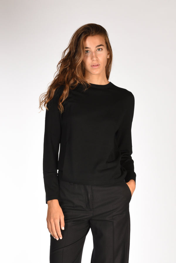 Allude Maglia Girocollo Nero Donna