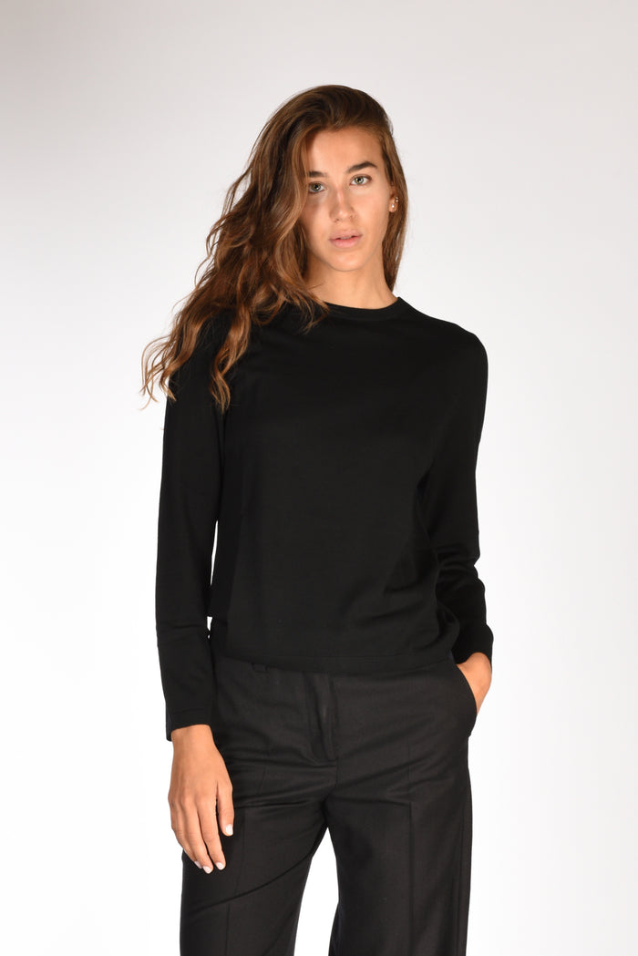 Allude Maglia Girocollo Nero Donna - 1