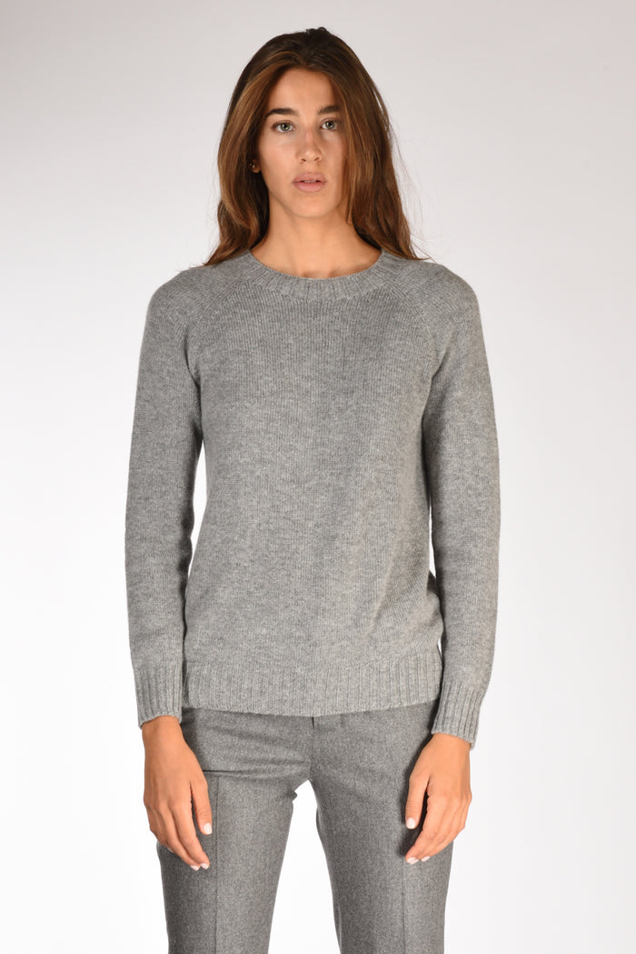 Five Maglia Girocollo Grigio Scuro Donna - 2