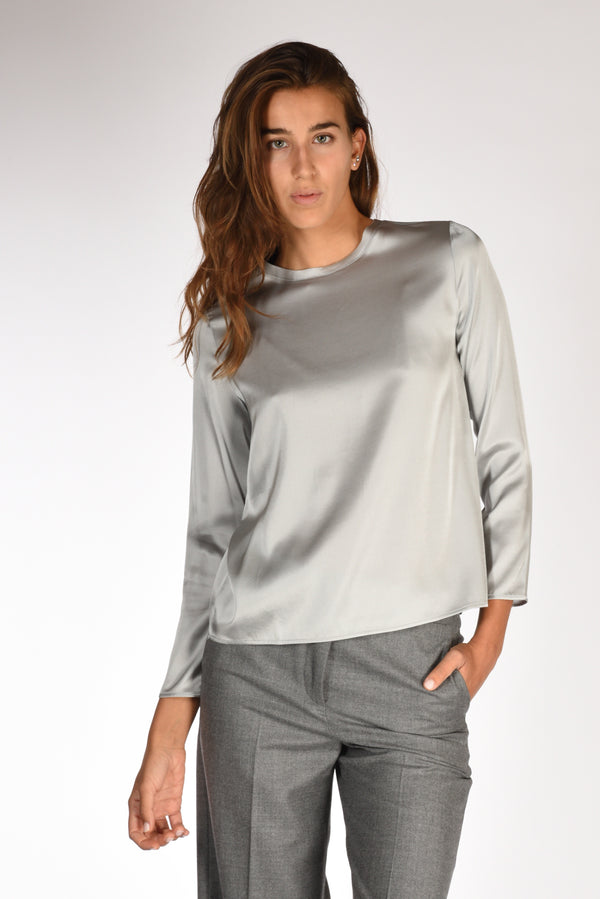 Shirt C Zero Maglia Seta Grigio Donna