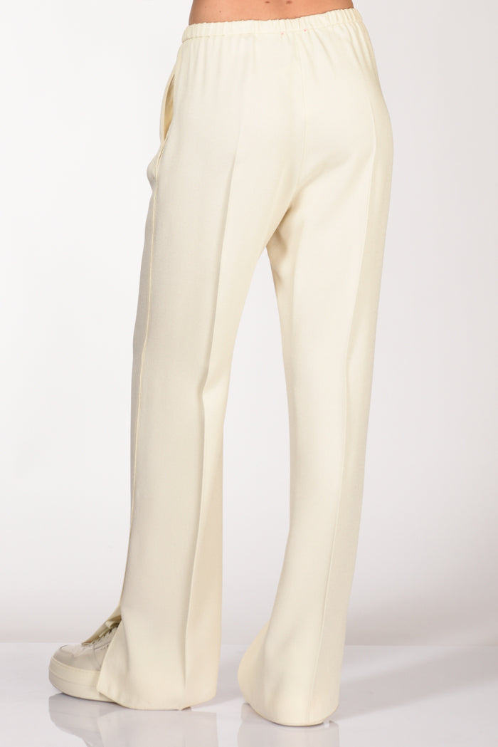 Forte Forte Pantalone Elastico Bianco Naturale Donna - 6