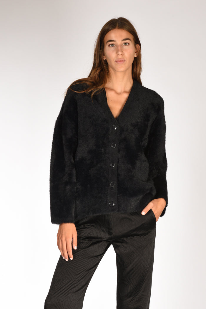 Forte Forte Cardigan Ecofur Nero Donna - 1