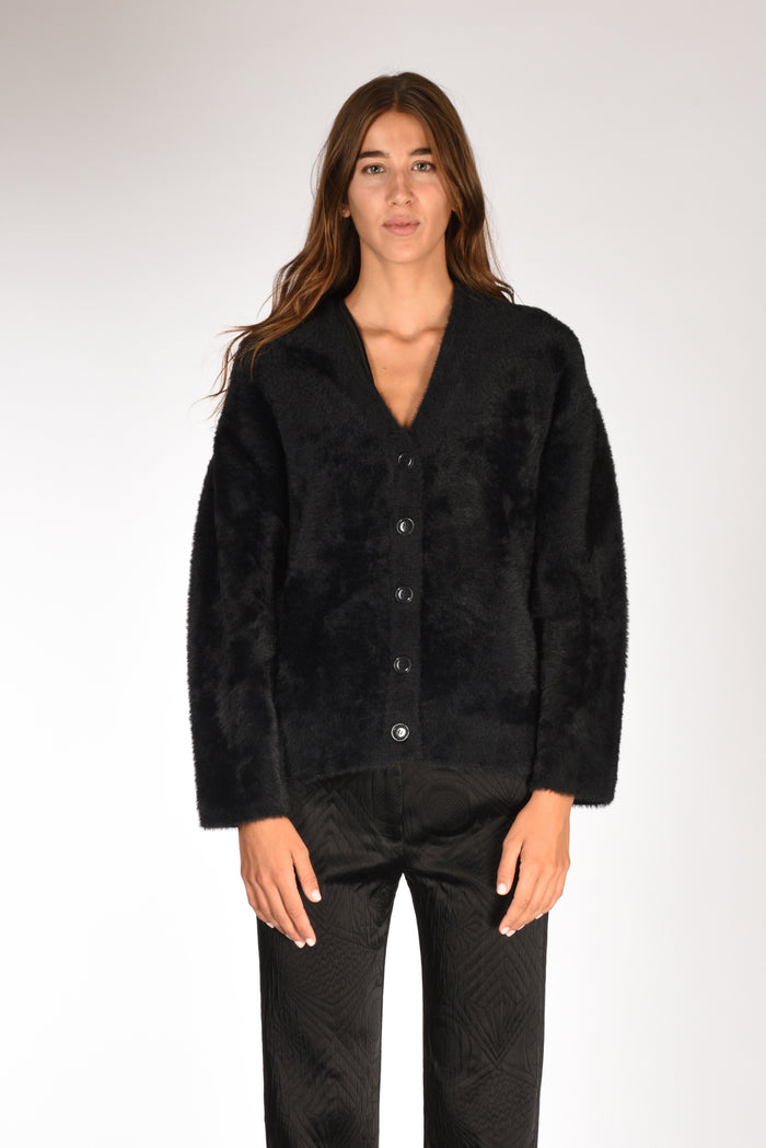 Forte Forte Cardigan Ecofur Nero Donna - 2