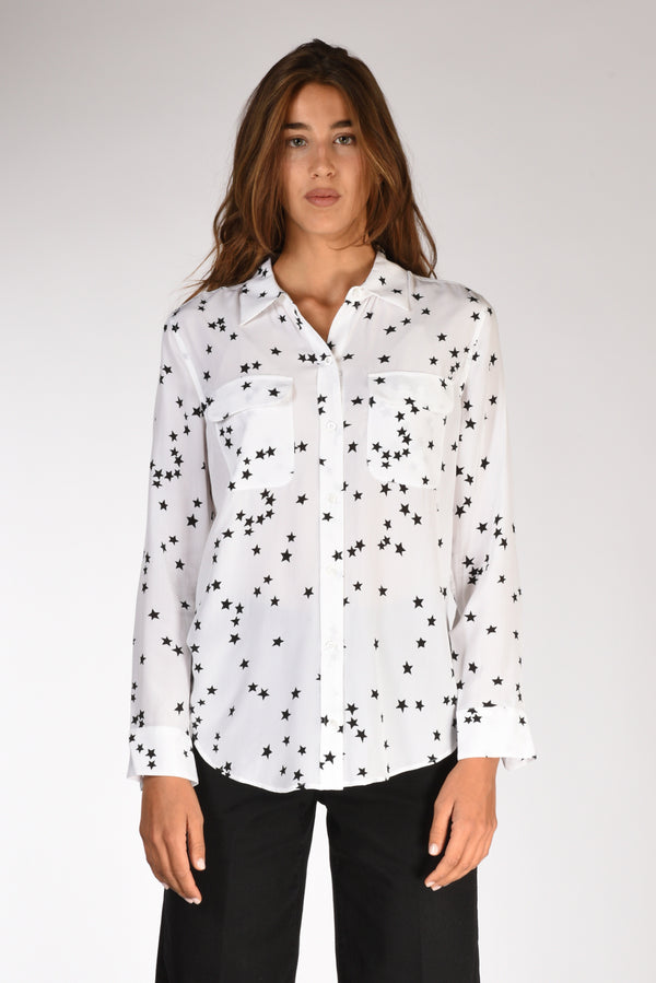 Equipment Femme Camicia Signature Bianco/nero Donna-2